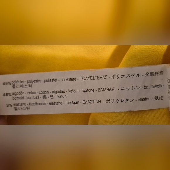 Zara Trafaluc Collection Yellow Wrap Skort | Size M - Picture 5 of 5